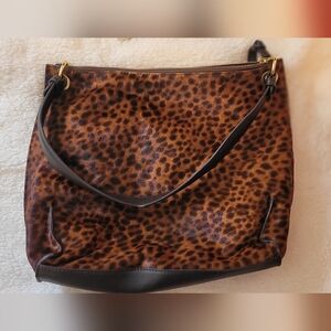 Boden Leather Leopard Print Women's Bag